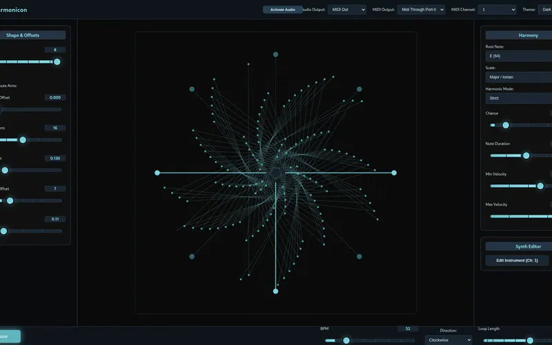 Generative Music Engine & Harmonic Geometry